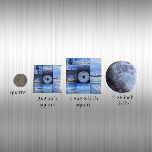 2" Custom Square Photo Magnet x1